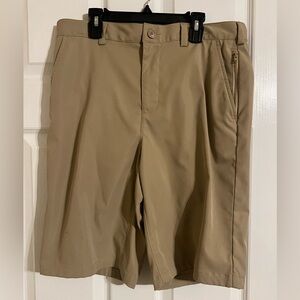 Lands' End Men's Khaki Flat Front Shorts